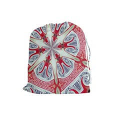 Kaleidoscope Background Bottles Drawstring Pouch (large) by Pakrebo
