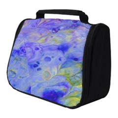 Abstract Blue Full Print Travel Pouch (small) by Pakrebo