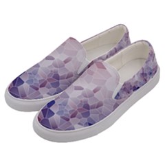 Americana Abstract Graphic Mosaic Men s Canvas Slip Ons by Pakrebo