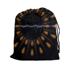 Background Pattern Bright Graphic Drawstring Pouch (xxl) by Pakrebo