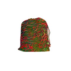 Background Pattern Texture Drawstring Pouch (small) by Pakrebo