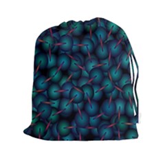 Background Abstract Textile Design Drawstring Pouch (xxl) by Pakrebo