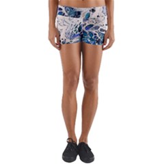 Paint Acrylic Paint Art Colorful Yoga Shorts by Pakrebo