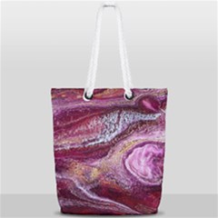 Paint Acrylic Paint Art Colorful Full Print Rope Handle Tote (small) by Pakrebo