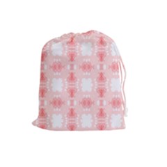 Seamless Wallpaper Butterfly Drawstring Pouch (large) by Pakrebo