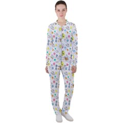 Summer Pattern Design Colorful Casual Jacket And Pants Set by Pakrebo