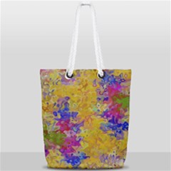 Marble Texture Abstract Abstraction Full Print Rope Handle Tote (small) by Pakrebo