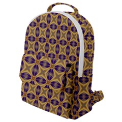 Seamless Wallpaper Pattern Ornament Vintage Flap Pocket Backpack (small) by Pakrebo