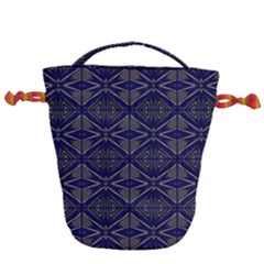 Seamless Pattern Ornament Symmetry Drawstring Bucket Bag by Pakrebo