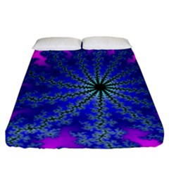 Fractal Abstract Background Digital Fitted Sheet (california King Size) by Pakrebo