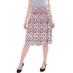 Graphic Seamless Pattern Pig Midi Beach Skirt by Pakrebo