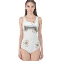 Pattern Design Nature Art Drawing One Piece Swimsuit View1