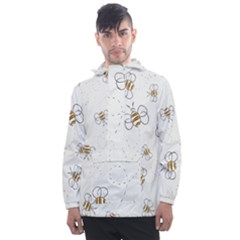 Pattern Design Nature Art Drawing Men s Front Pocket Pullover Windbreaker by Pakrebo