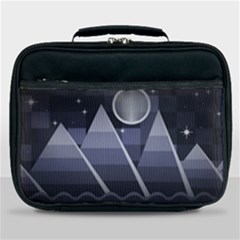 Background Stylized Scenery Lunch Bag by Pakrebo