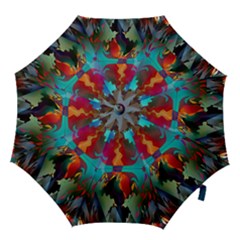 Background Sci Fi Fantasy Colorful Hook Handle Umbrellas (medium) by Pakrebo