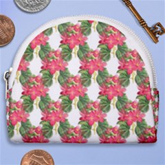 Floral Seamless Decorative Spring Horseshoe Style Canvas Pouch by Pakrebo