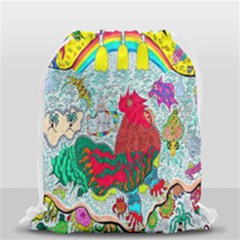 Supersonic Key West Gypsy Blast Drawstring Bag (small) by chellerayartisans