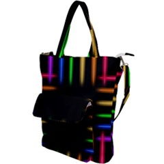 Neon Light Abstract Pattern Shoulder Tote Bag by Mariart