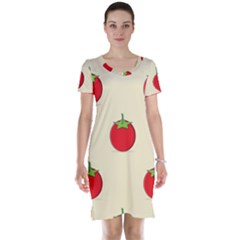 Fresh Tomato Short Sleeve Nightdress by HermanTelo