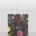 Circles Yellow Space Full Print Rope Handle Tote (Large) View1