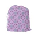 Circumference Point Pink Drawstring Pouch (XL) View2