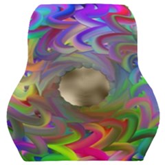 Rainbow Plasma Neon Car Seat Back Cushion  by HermanTelo