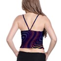 Fractal Mathematics Generated Spaghetti Strap Bra Top View2