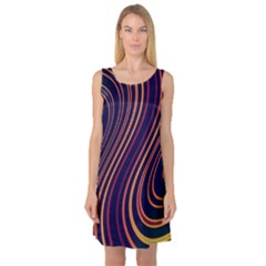 Fractal Mathematics Generated Sleeveless Satin Nightdress by Bajindul