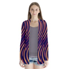 Fractal Mathematics Generated Drape Collar Cardigan by Bajindul