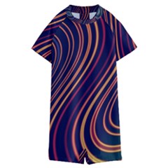 Fractal Mathematics Generated Kids  Boyleg Half Suit Swimwear by Bajindul