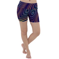 Fractal Mathematics Generated Lightweight Velour Yoga Shorts by Bajindul