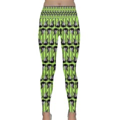 Guitars Musical Instruments Lightweight Velour Classic Yoga Leggings by Bajindul