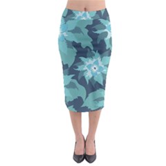 Graphic Design Wallpaper Abstract Midi Pencil Skirt by Pakrebo