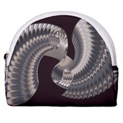 Ornament Spiral Rotated Horseshoe Style Canvas Pouch by Bajindul