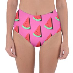 Fresh Watermelon Slices Reversible High-waist Bikini Bottoms by VeataAtticus