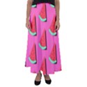 Fresh Watermelon Slices Flared Maxi Skirt View1