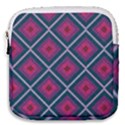 Purple Textile And Fabric Pattern Mini Square Pouch View1