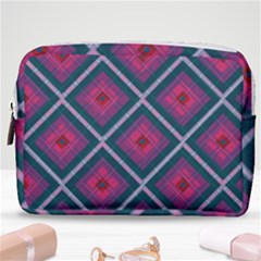 Purple Textile And Fabric Pattern Make Up Pouch (medium) by Pakrebo