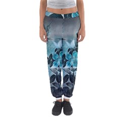 Elegant Floral Design With Butterflies Women s Jogger Sweatpants by FantasyWorld7