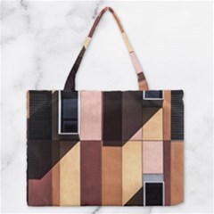 Architectural Design Architecture Building Colors Zipper Medium Tote Bag by Pakrebo