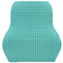 Gingham Plaid Fabric Pattern Green Car Seat Back Cushion  View1
