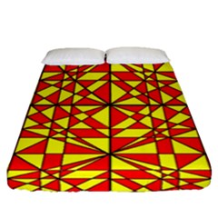 Rby-3-4 Fitted Sheet (queen Size) by ArtworkByPatrick