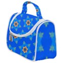 Pattern Backgrounds Blue Star Satchel Handbag View1