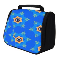 Pattern Backgrounds Blue Star Full Print Travel Pouch (small) by HermanTelo