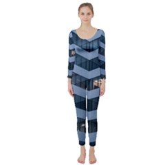 Architectural Design Architecture Building Business Long Sleeve Catsuit by Pakrebo
