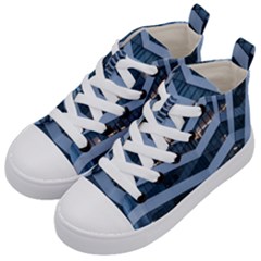 Architectural Design Architecture Building Business Kids  Mid-top Canvas Sneakers by Pakrebo
