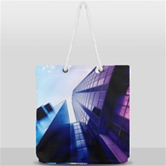 Abstract Architectural Design Architecture Building Full Print Rope Handle Tote (large) by Pakrebo
