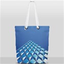 Art Building Pattern Abstract Full Print Rope Handle Tote (Small) View1