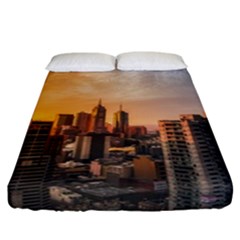 View Of High Rise Buildings During Day Time Fitted Sheet (california King Size) by Pakrebo