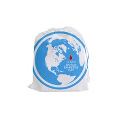 The World Day Of Struggle Against Diabet Drawstring Pouch (medium) by Sudhe